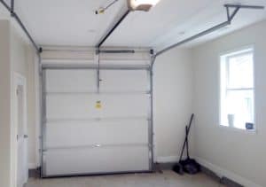 inside of a garage door
