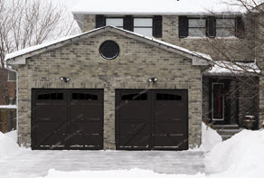 winter garage door