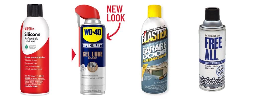 3-EN-ONE Garage Door spray LUBE aérosol spray OiL Lubrifiant pour